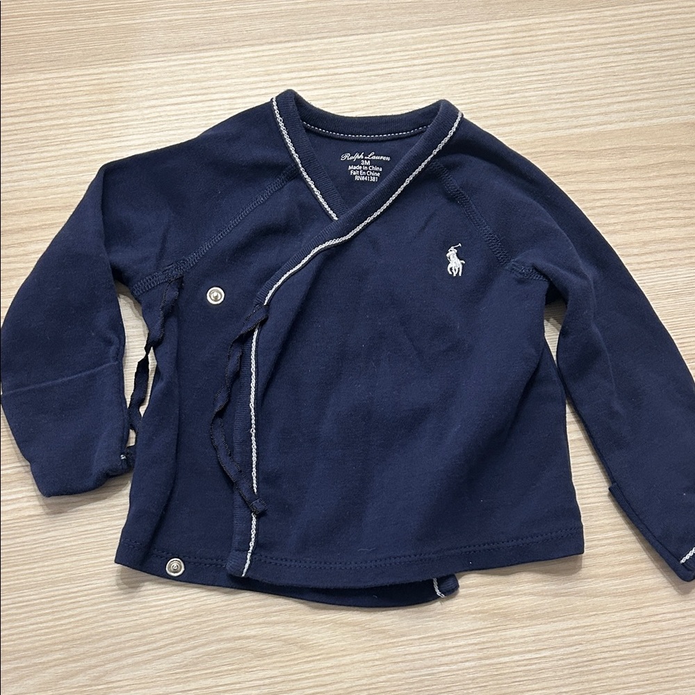 Ralph Lauren Dark Blue Kids Cardigan